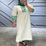 پیراهن لینن نچرال - کد 20118