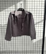 شومیز کوتاه کتان ZARA - کد 22338 - Image 3