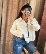 شومیز کوتاه کتان ZARA - کد 22338 - Image 2