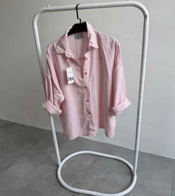 شومیز سیلک zara - کد 9186 - Image 2