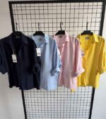 شومیز سیلک zara - کد 9186 - Image 5