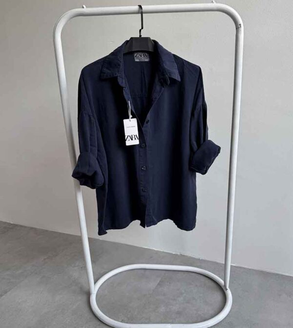 شومیز سیلک zara - کد 9186 - Image 4