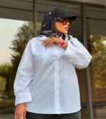 شومیز سفید حراج کد 7744 - Image 4