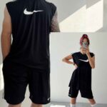 ست رکابی شلوارک کاپل nike کد 959
